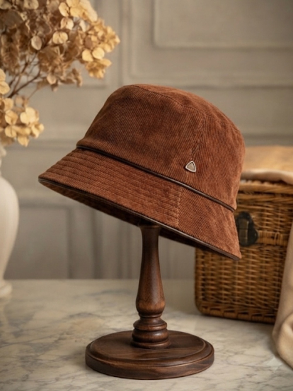 Liz Claiborne Brown Suede Bucket Hat